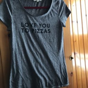 Lightweight heathered gray T-shirt